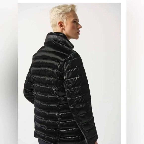 Joseph Ribkoff Shinny Puffer Jacket - Picture 6 of 6